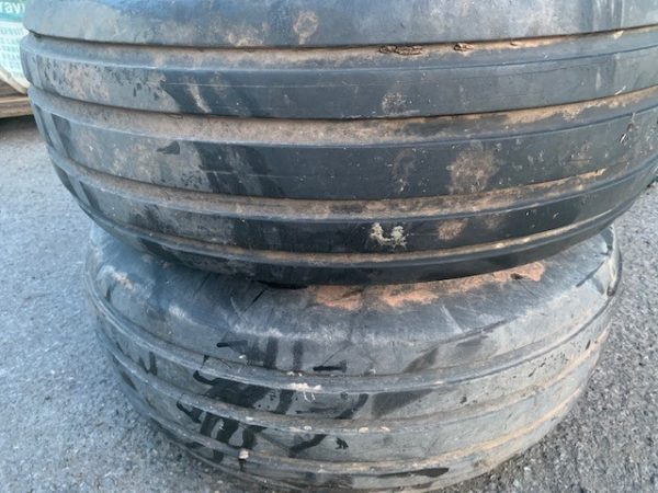 Z Pair of USED Goodyear 13.0/65-18 c/w Rims.